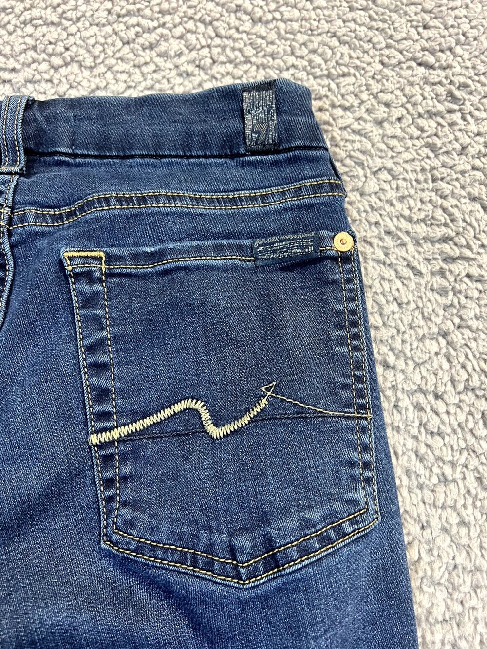 7 for All Mankind Jeans Women's Size 29 Dark Blue Kimmie Bootcut (0830)